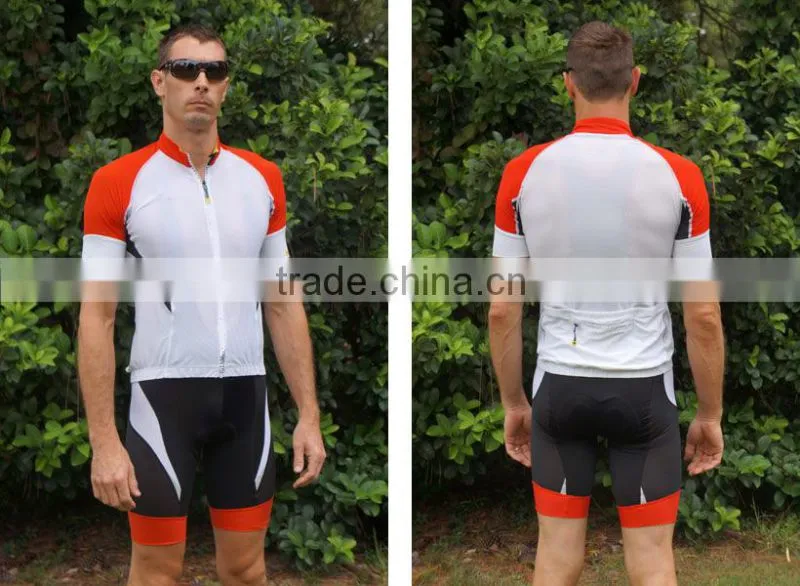 Made in China factory direct price Men's team cycling jersey set Bib short Italy MITI fabric