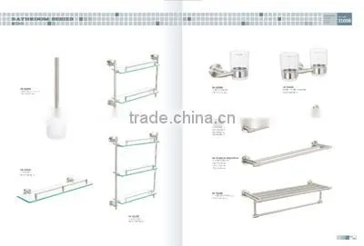stainless steel single tier glass shelf