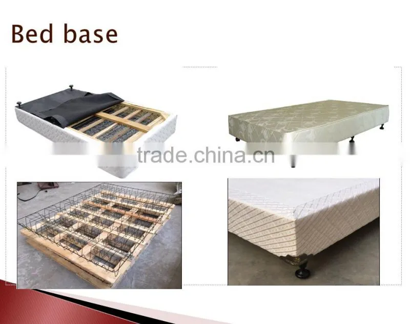 Solid wood frame bed base