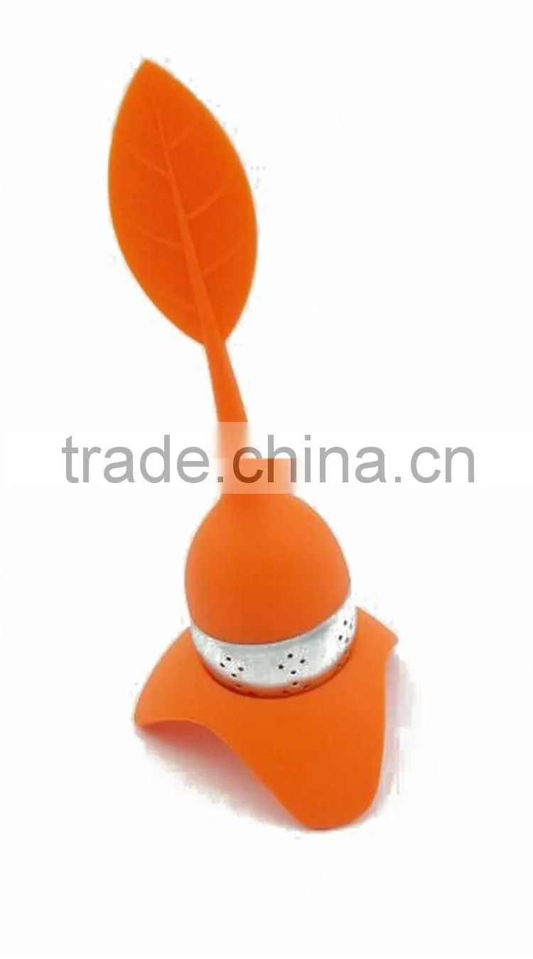 Silicon tea infuser leaf