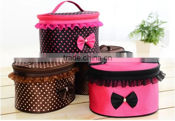 colors canvas cosmetic bag for stock storage washing toiletry bag