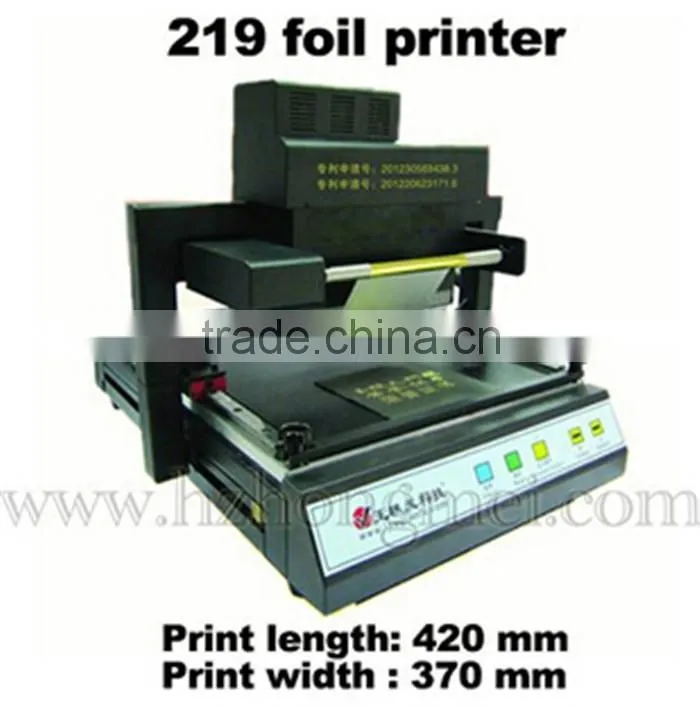 Digital Foil Printer Machine TJ 219 Heat Press Machine for 2015