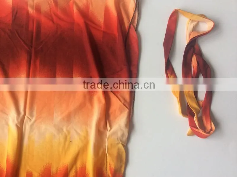 Produce Summer Gradient Color Satin Blouse