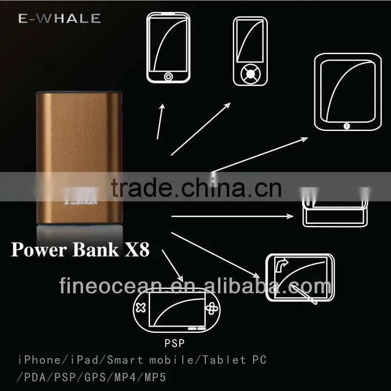 Portable E-warmer Mobile Power Bank Charger 6000mAh X8