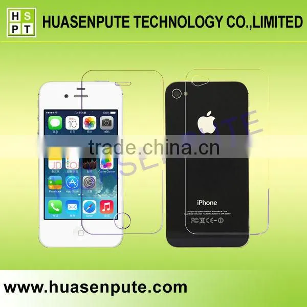 2.5D Round Angle 0.26mm Screen Shield Tempered Glass Screen Protector For iPhone4/4S