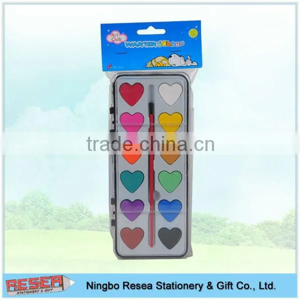 round 21pcs water colors