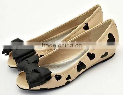 Manufacture 2cm wedge women shoes wholesale