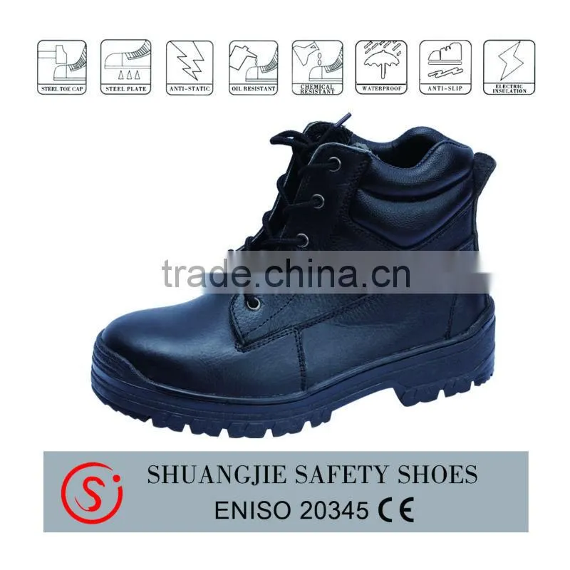 rubber cement genuine leather safety shoes