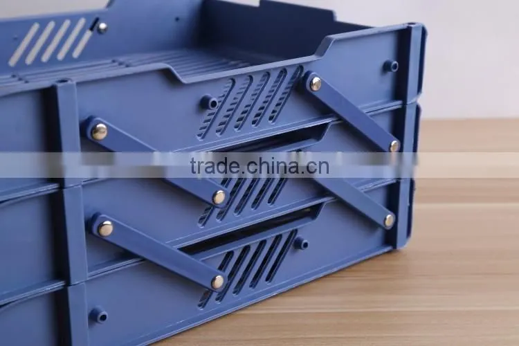 Office plastic file document tray with 3 trays