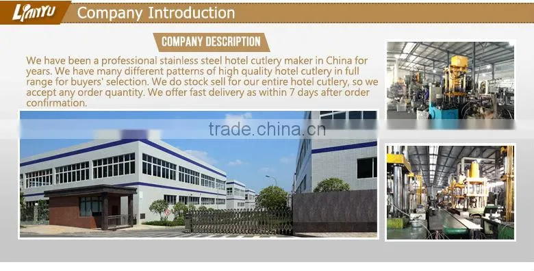 Chinese soup spoon stainless steel table spoon and fork