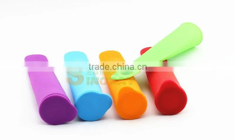 Silicone ice tray for popsicles