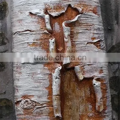 Hand Made Sculpture Relief Crafts Tree Oil Painting