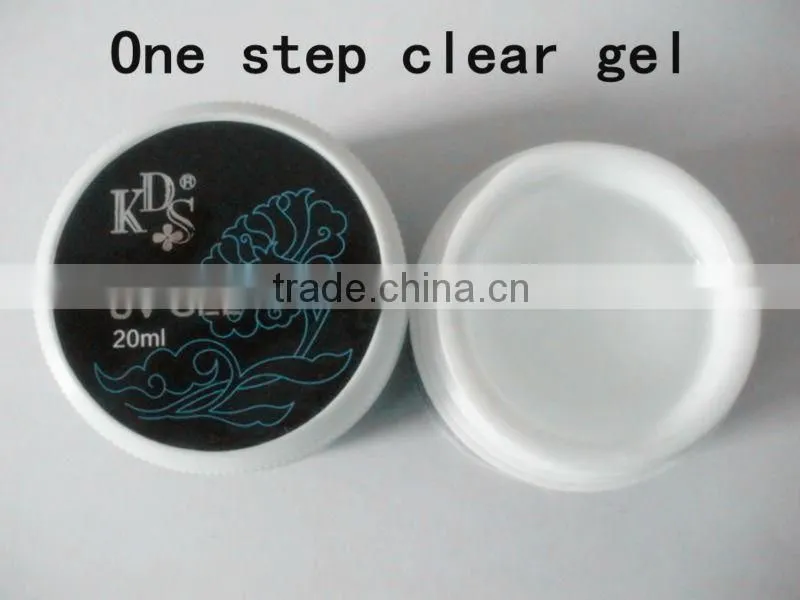 kds High Quality painless white pink and crystal nails uv builder gel to extend nails