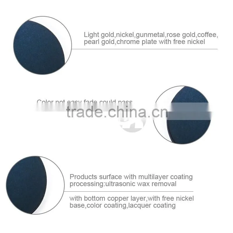 Dark Blue Decorative Metal Snap Buttons For Clothing