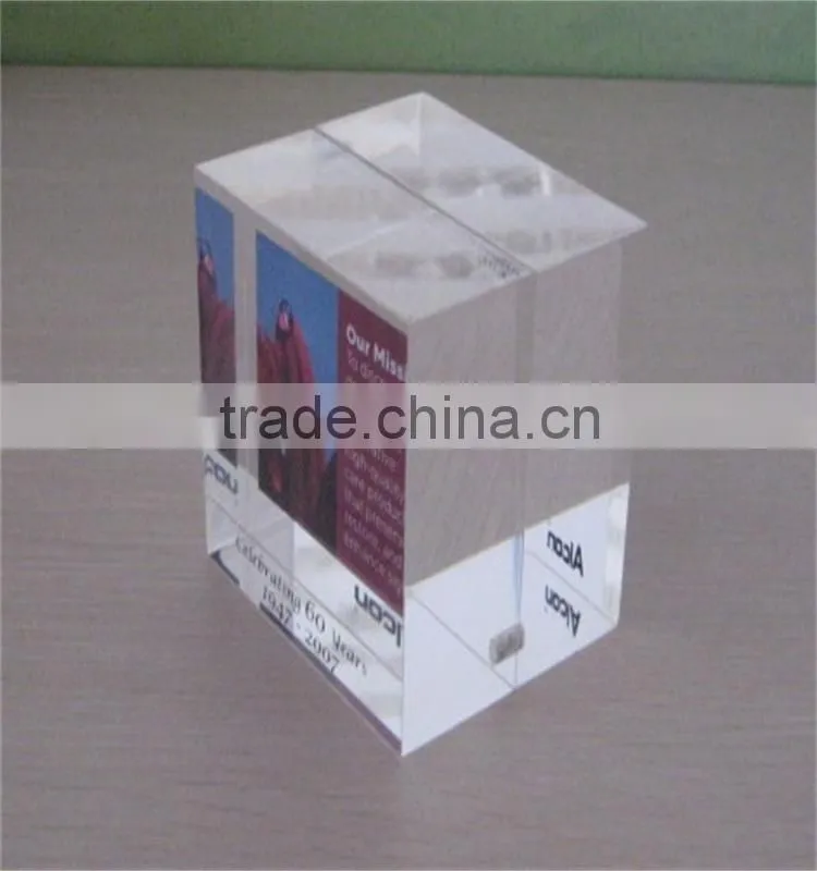 Cuboid Acrylic Picture Transparent Photo Frame for Sale