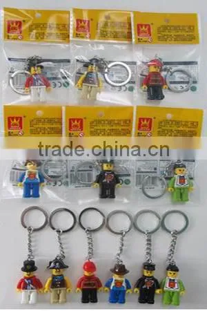 Lovely Keychain mini figure Block Set