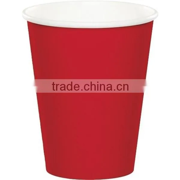 Red Paper Supply Pack Bundle Includes Paper Plates Napkins Cups & Silverware for 8 Guests