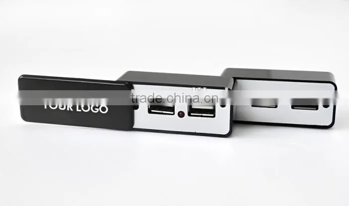 Magic foldable 4 port usb hub with customized logo as promotional gift