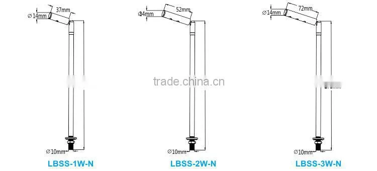 High efficiency good quality 2W LED cabinet light 180Lm CRI>80 input 220-240V