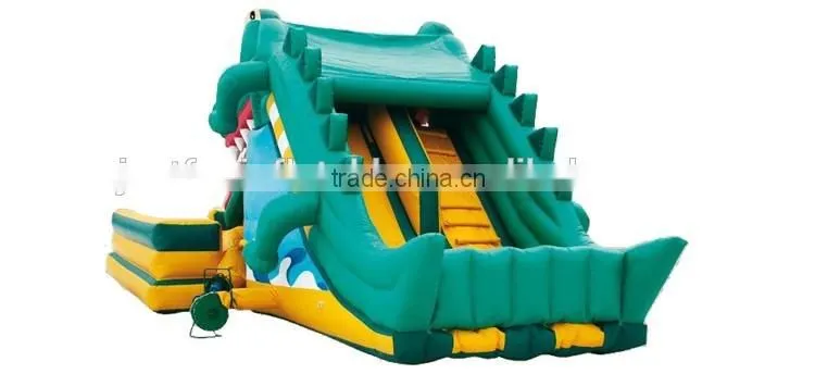 air bouncer and inflatable slide, crocodile inflatable trampoline for children
