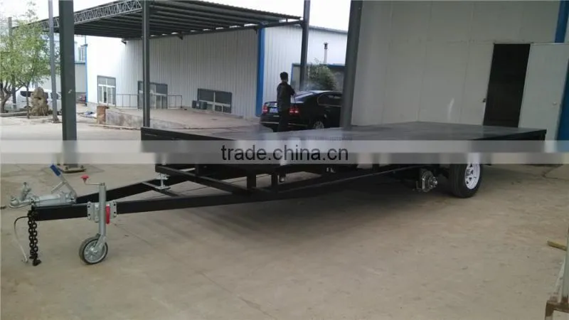 6x4 single axle box trailer