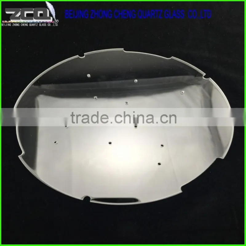 Quartz glass parts with holes