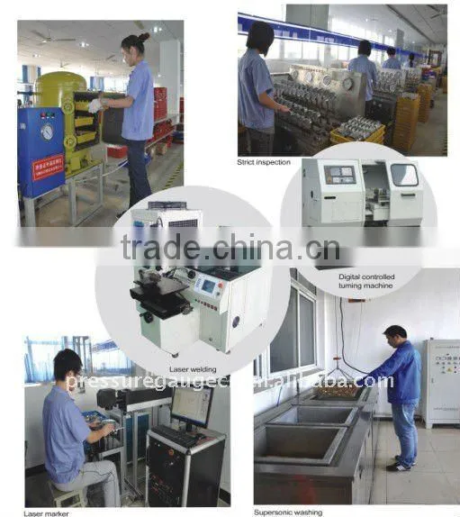 63 mm mechanical bourdon tube pressure gauge manufacturer