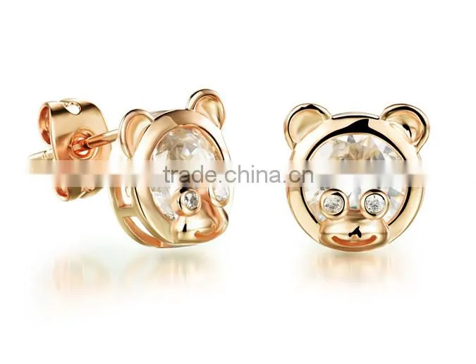 low MOQ fashion design of gold jewelry jhumke earring jewellery