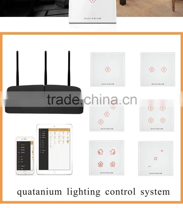 Wireless Touch zigbee smart home light control system Switch light control system