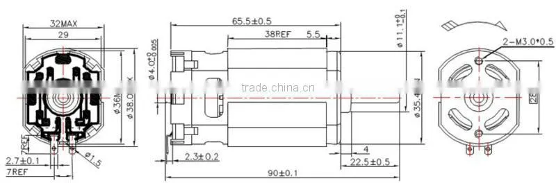 High Voltage Brushed Magnetic Motor