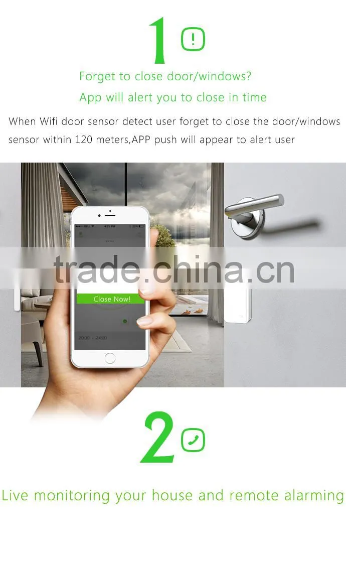 New Wifi smart door/windown cantact ! WiFI door/windown sensor with independent utility