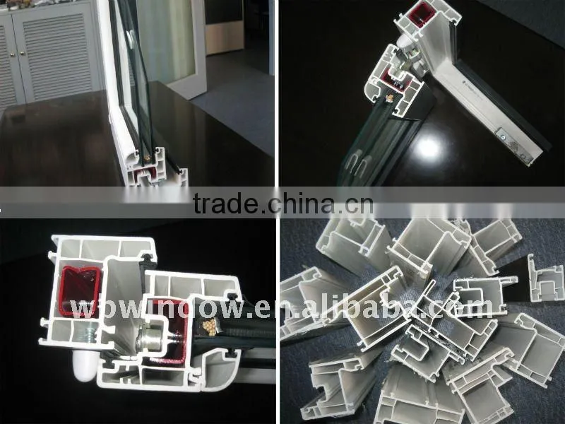 window blind or shutter constructed from angled slats of platic