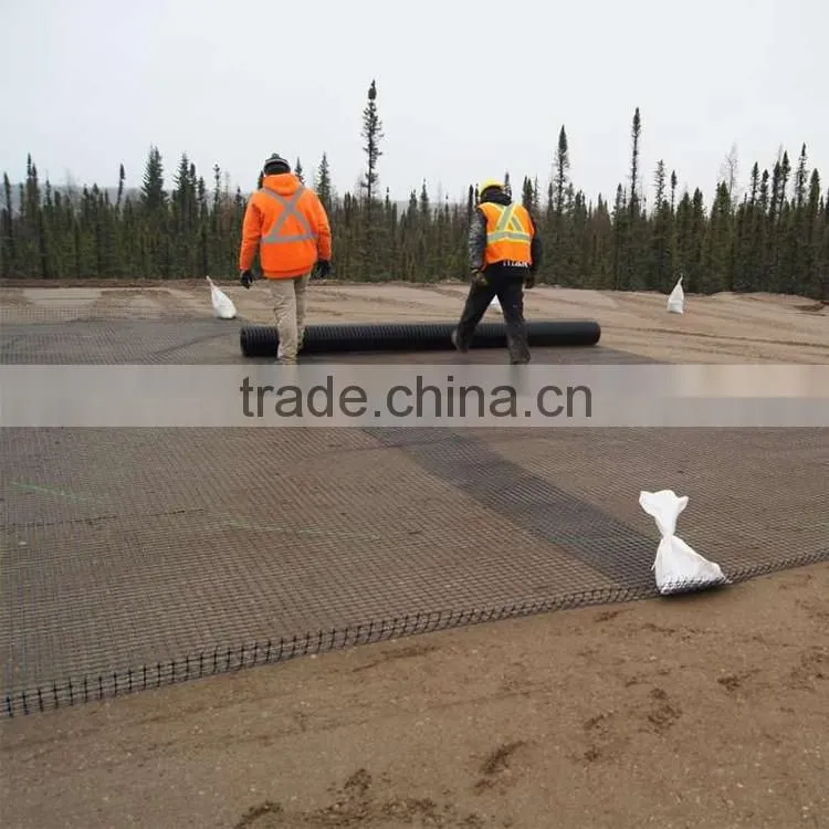 HDPE/PP Geogrid Reinforcing netting for road and railway