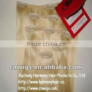 QUALITY REMY Mixed color clip on indian hair extensions