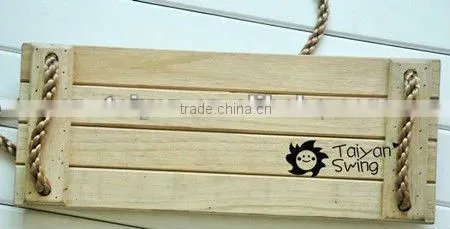 Wooden Swing Seat with ropes for kids