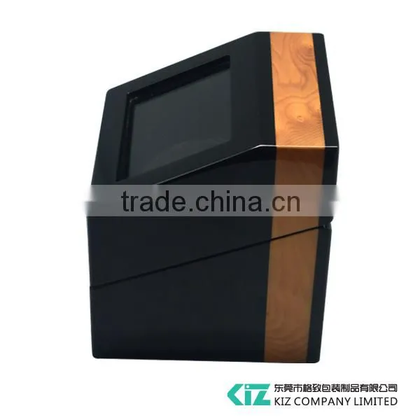 Deluxe Automatic Wooden Watch Winder with Acrylic Window