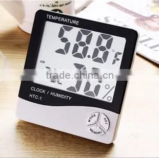 top selling wall clock room kitchen digital temperature hygrometer thermometer