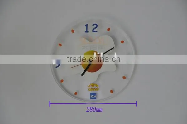 Fashion Egg Shaped Acrylic Wall Clock