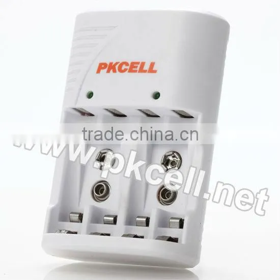 standard battery charger for 2-4pcs AA/AAA Ni-MH/Ni-Cd and 1pcs 9V rechargeable battery