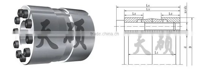 Z17 steel keyless bushing