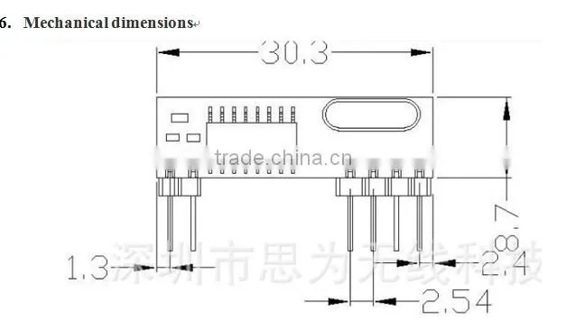 Super heterodyne Receiver Module SRX886