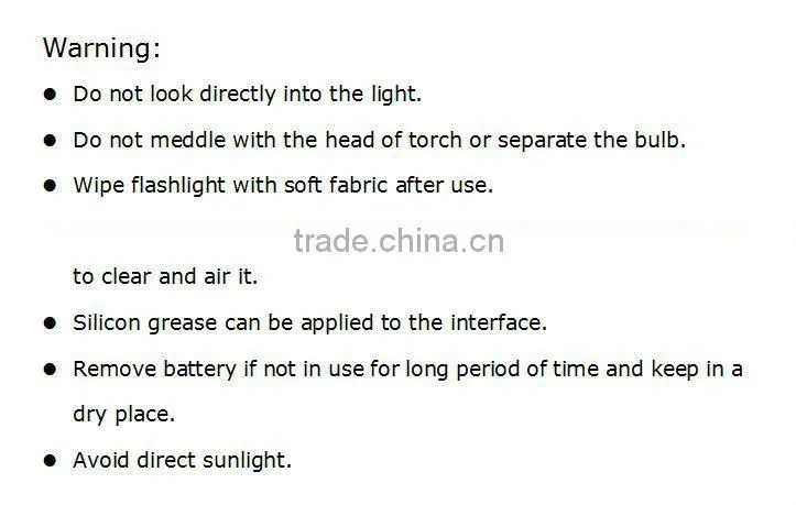 Power Style Cree LED Flashlight Waterproof Torch with Metal Hook LED Professional Lighting