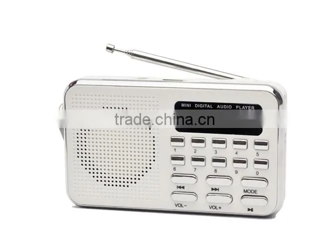 Robot-228u Hi-FI ultra-thin portable mini usb radio,card speaker,Digital audio player