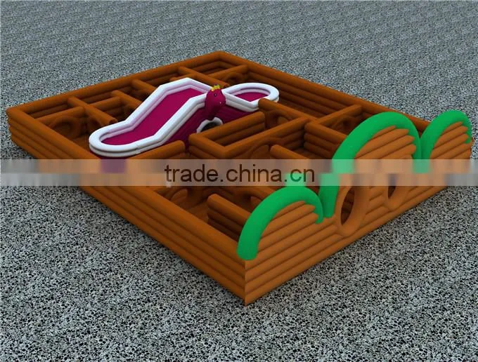 Newdesign inflatable labyrinth maze game for amusement park