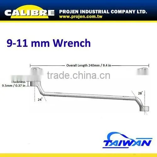 CALIBRE Brake Bleeder 6pt Deep Offset Box Wrench Set