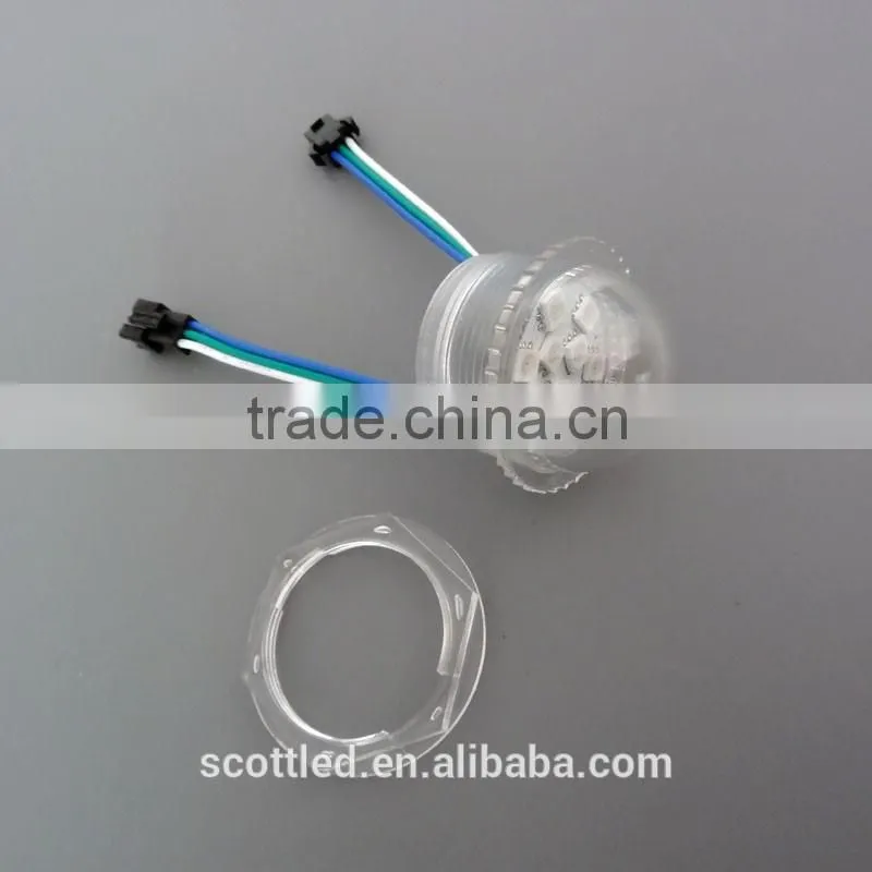 High quality 35mm diameter Led digital pixel lighting used for high building facade lighting,9 leds