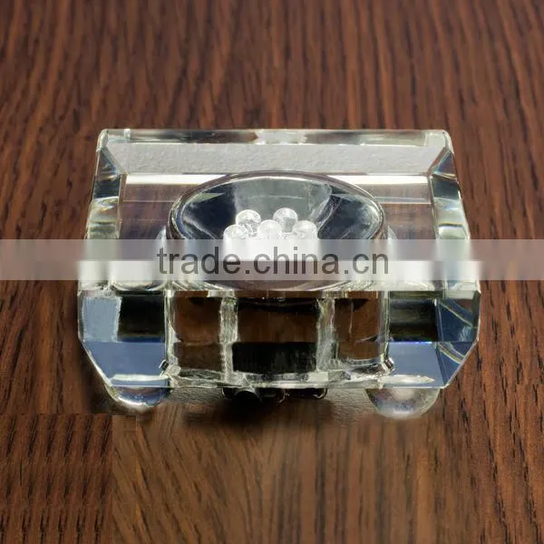 New Rectangle Clear Crystal Led Base Lights For Vases