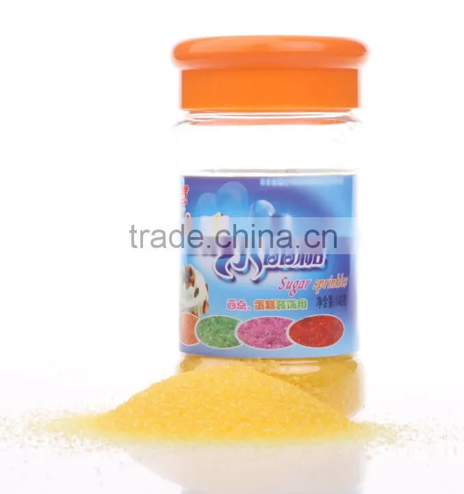Green sanding sugar for cake decorations