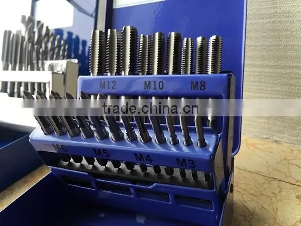 DIN 352 standard Metric size hand tap set threading tool kit 21-piece