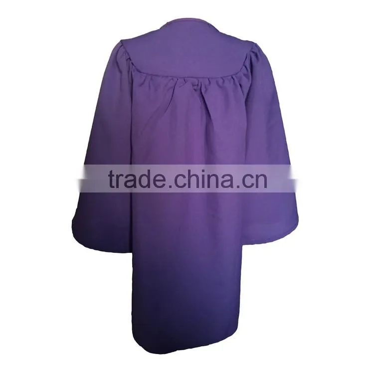 Matte high quality children graduation gown for kids